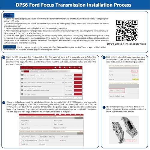 Automatic Transmission Control Module Unit Compatible with Focus 2011 2012