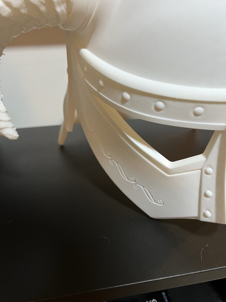 Oversized Skyrim Iron Helmet 3D Printed Replica Not Painted, Not sanded