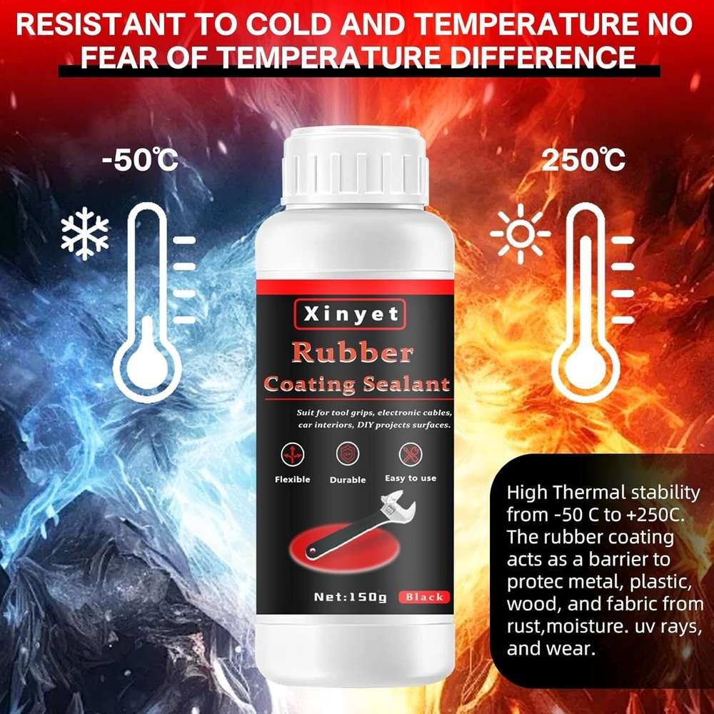 150ml Tool Dip Rubber Coating, Rubber Dip for Tools, Waterproof, Flexible Pee...
