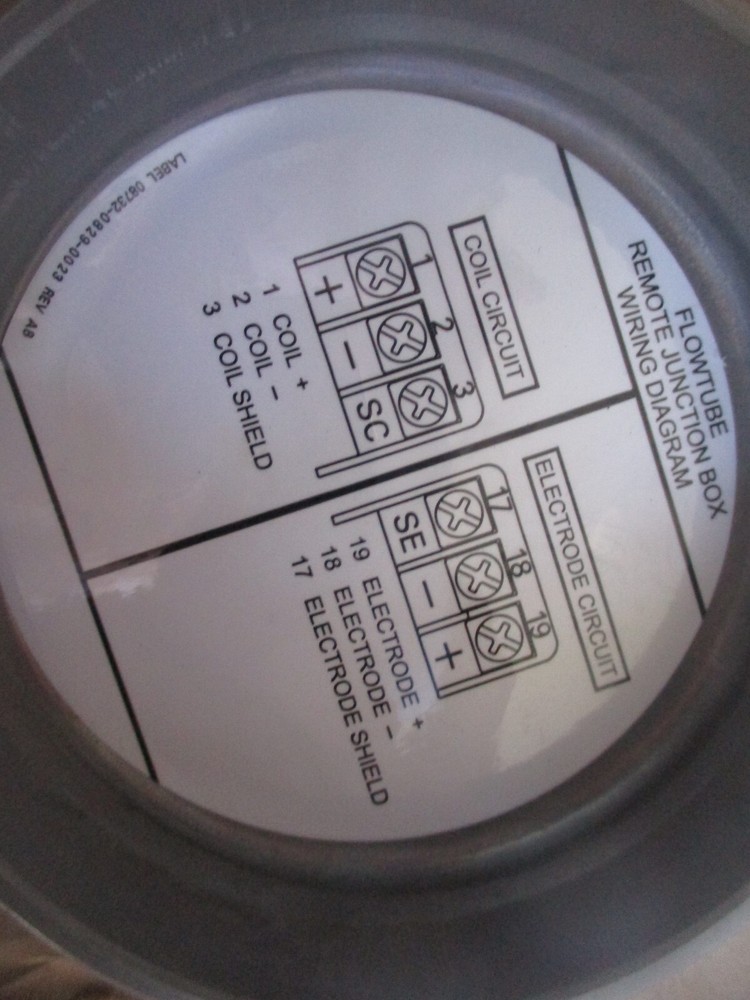 ROSEMOUNT 8750W MAGNETIC FLOWMETER TRANSMITTER SENSOR SYSTEM 3"