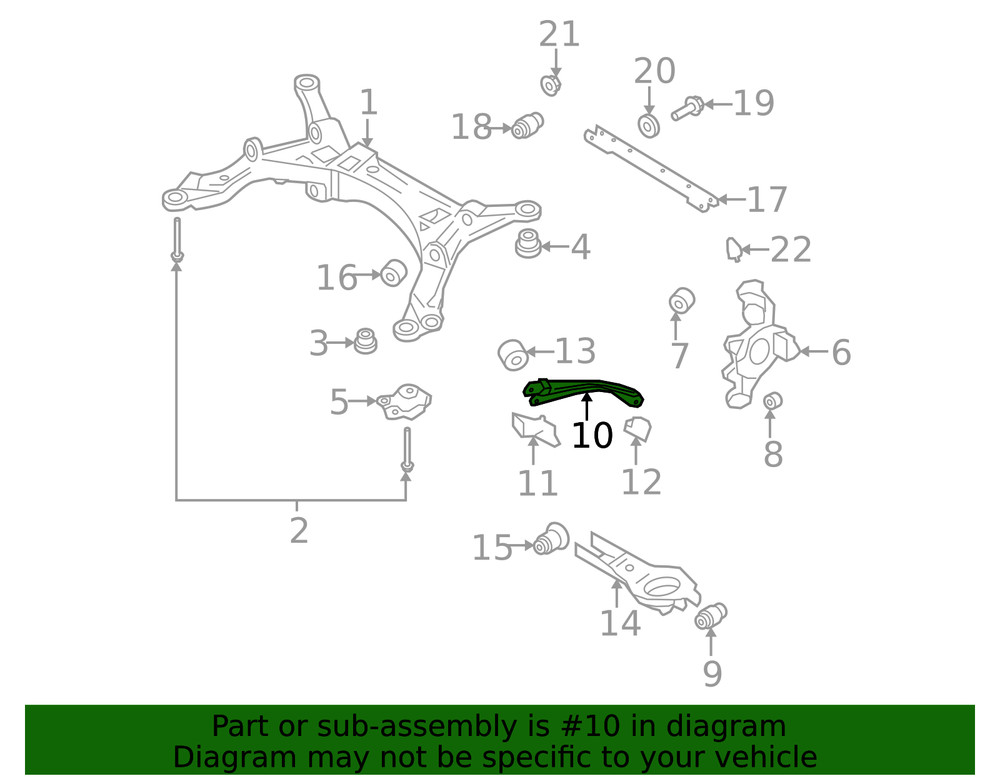 Genuine Ford Trailing Arm 8G1Z-5500-AA