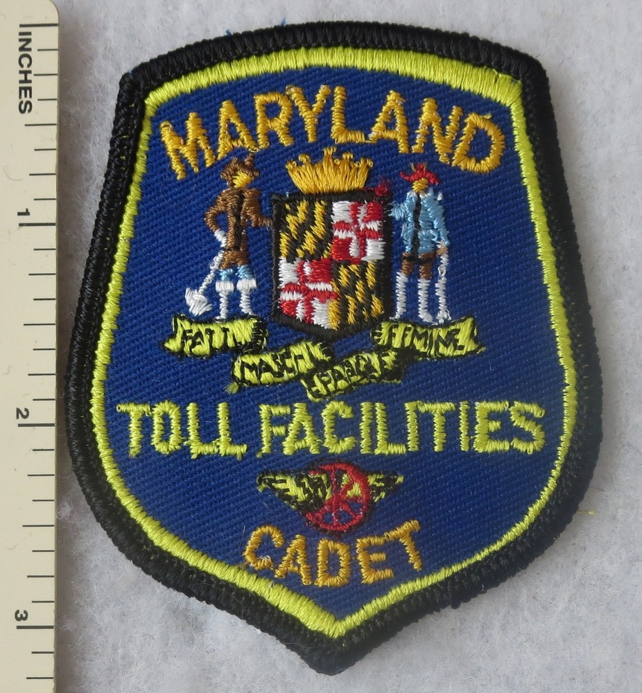 MARYLAND TOLL FACILITIES CADET PATCH Vintage ORIGINAL