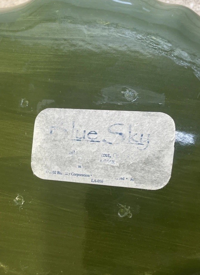 Blue Sky Tea Lite Porcelain Base Leaf