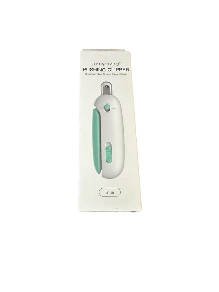 PET GRAVITY pushing cat nail clippers adjustable BLUE