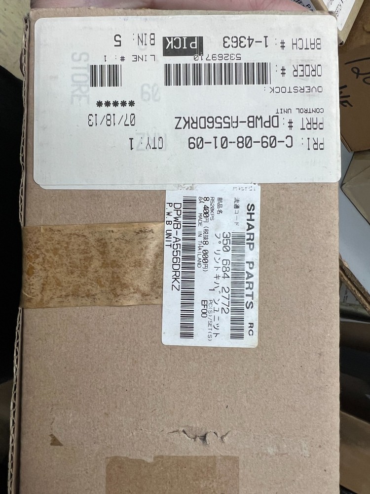 NEW OEM DPWB-A556DRKZ SHARP CONTROL