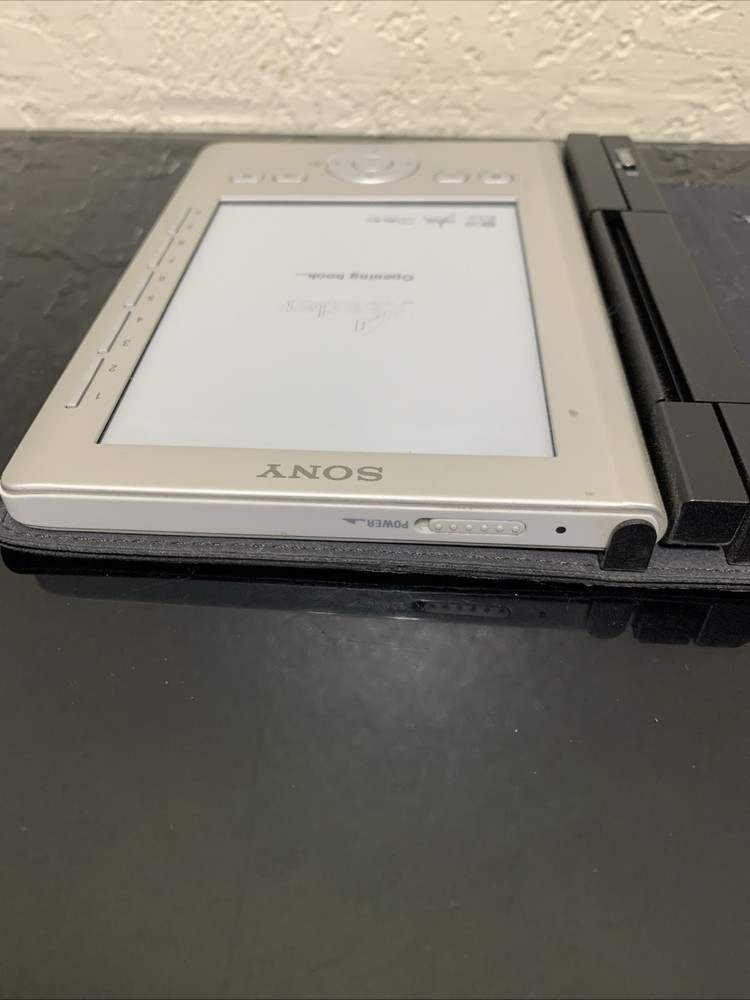 Sony PRS-300 eReaders Silver w/ Case No Charger