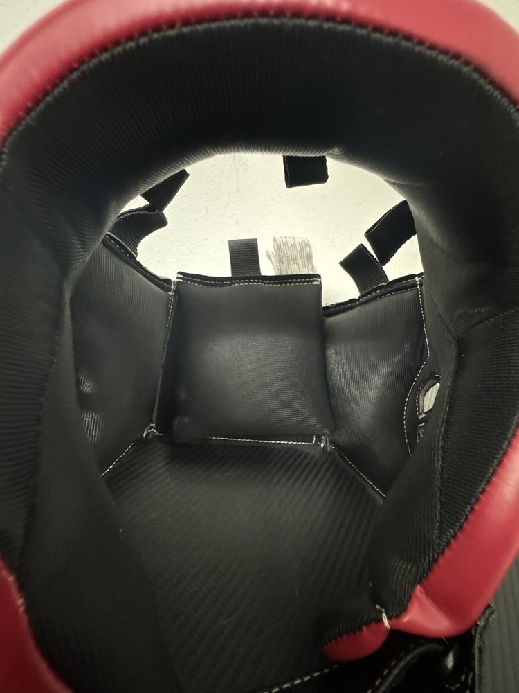 Century Brave Open-Faced Headgear Advanced Foam Core, Small/Medium - Red