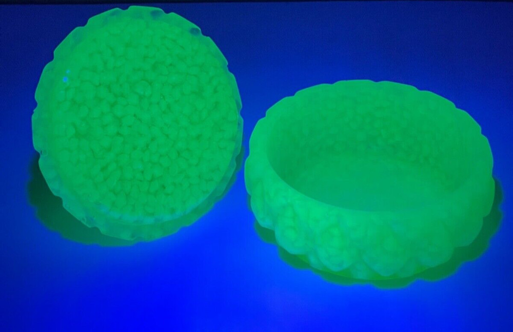 IT GLOWS UV REACTIVE Luminous Fluorescent container planter ring holder GLOWS!