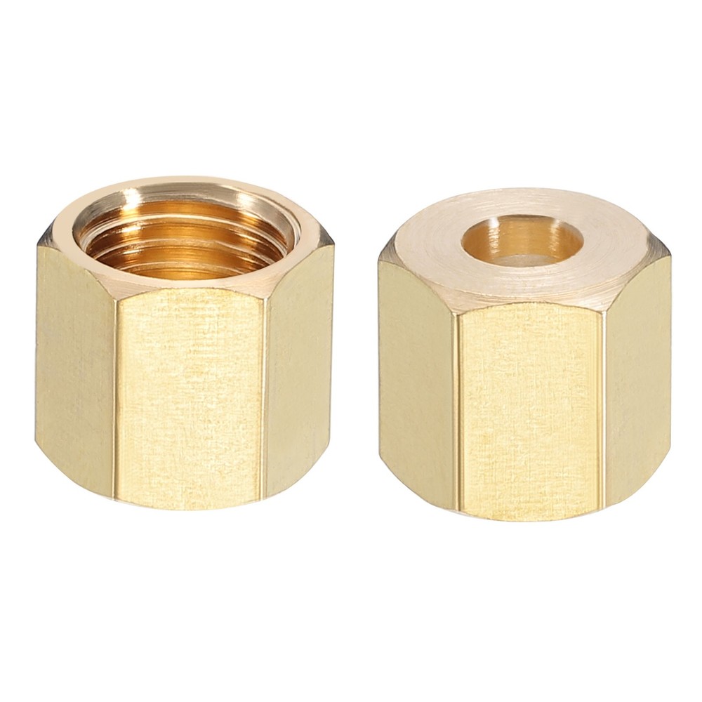 3/16" Brass Compression Nut,25Pcs Brass Compression Fitting Plumbing System