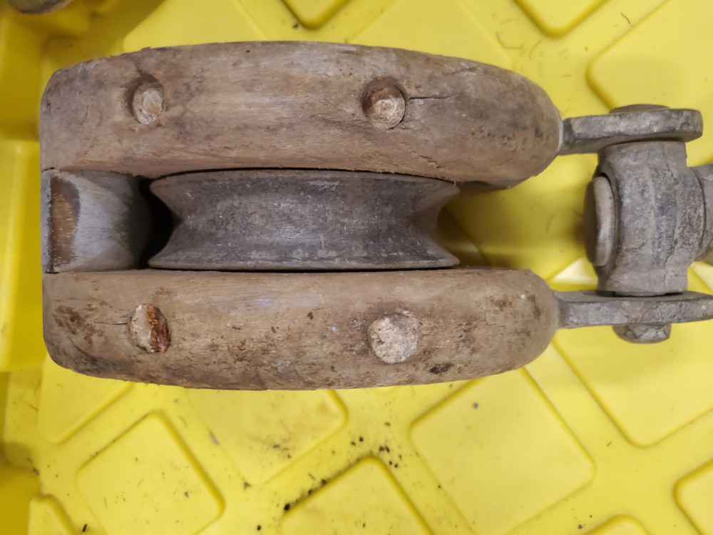 Vintage Block and Tackle Pulley #3