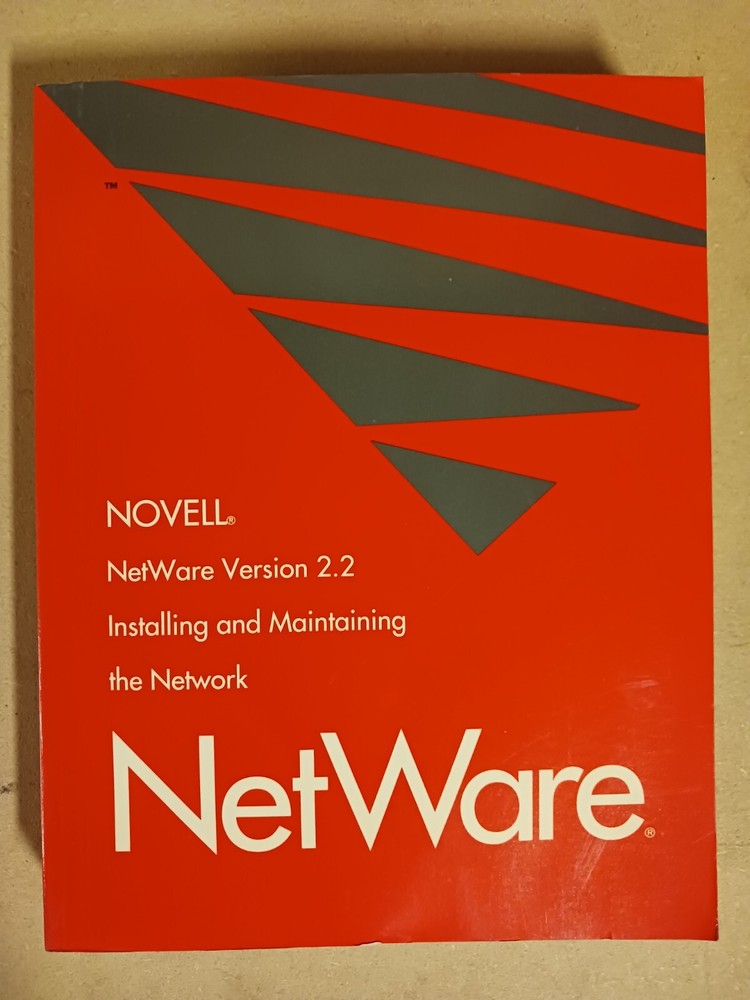 Novell NetWare 3.11 for DOS and OS/2, Includes Manuals and Software (5.25")