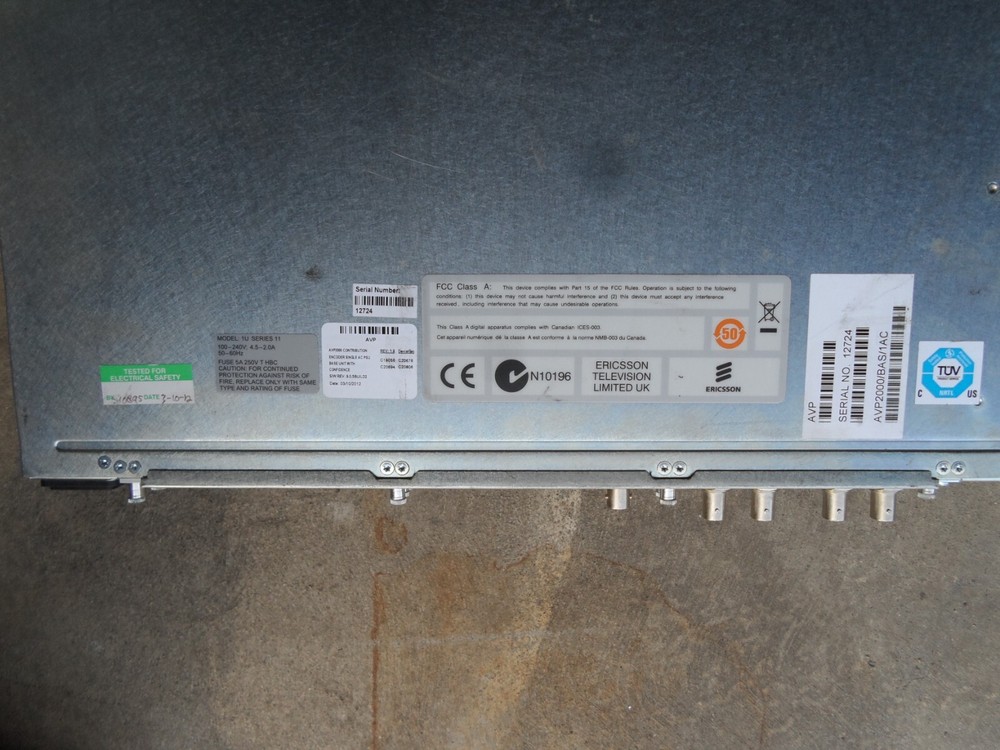 Ericsson MediaKind Tandberg AVP2000 Contribution Encoder CE-X Data/GPI AllLicens