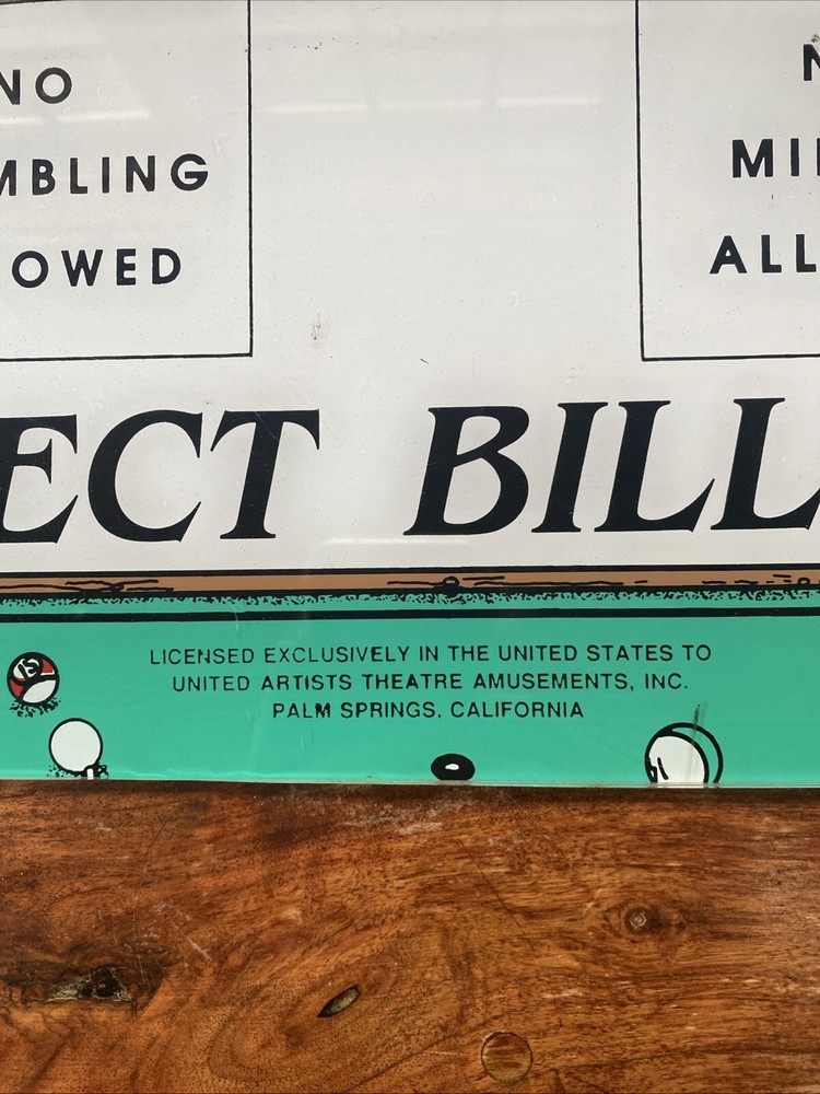 perfect billiards arcade plexi marquee