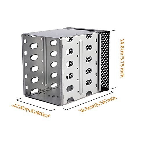 Hard Drive Cage,Galvanized Steel Plate + ABS Plastic Cage silver
