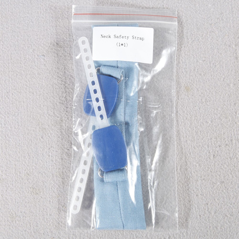 5 X Dent Neck Safety Strap Orthodontic High Pull Strap Headgear Blue