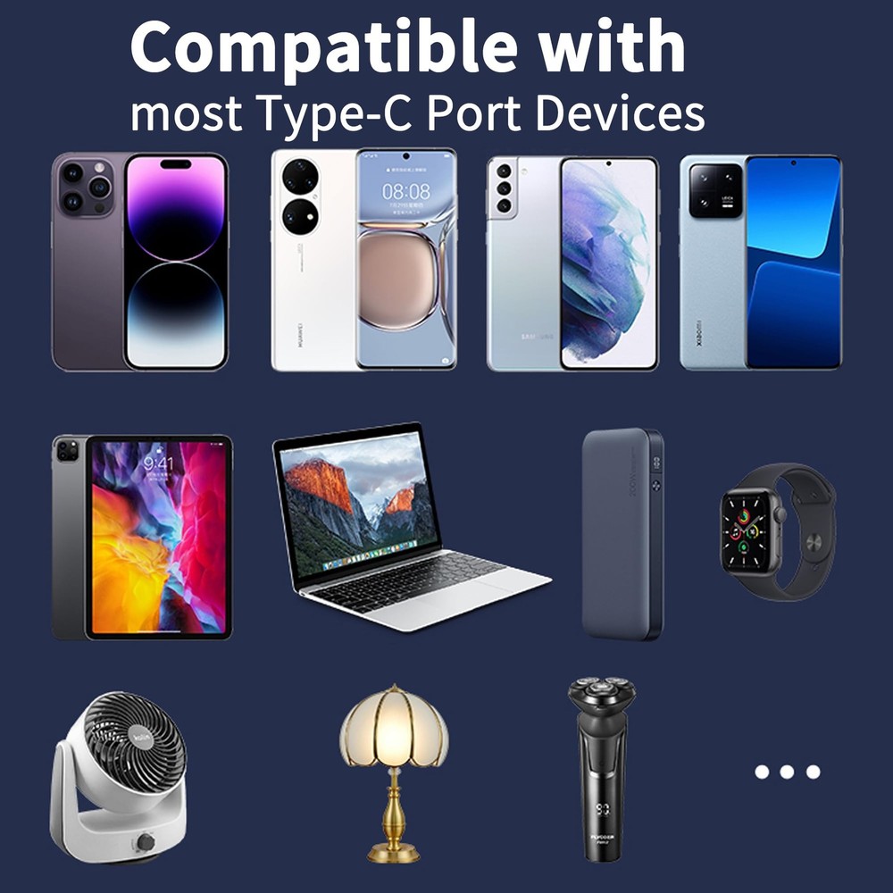 USB C To USB C Coiled Cable Right Angle Type C Spring 6A Fast Charging Cord