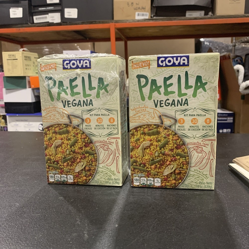 Paella Rice Vegana Brand Goya 2 Pack