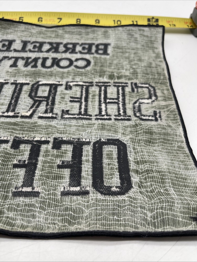 BERKELEY COUNTY SHERIFF’S OFFICE Large Patch Uniform Patch Back Of Jacket Shirt