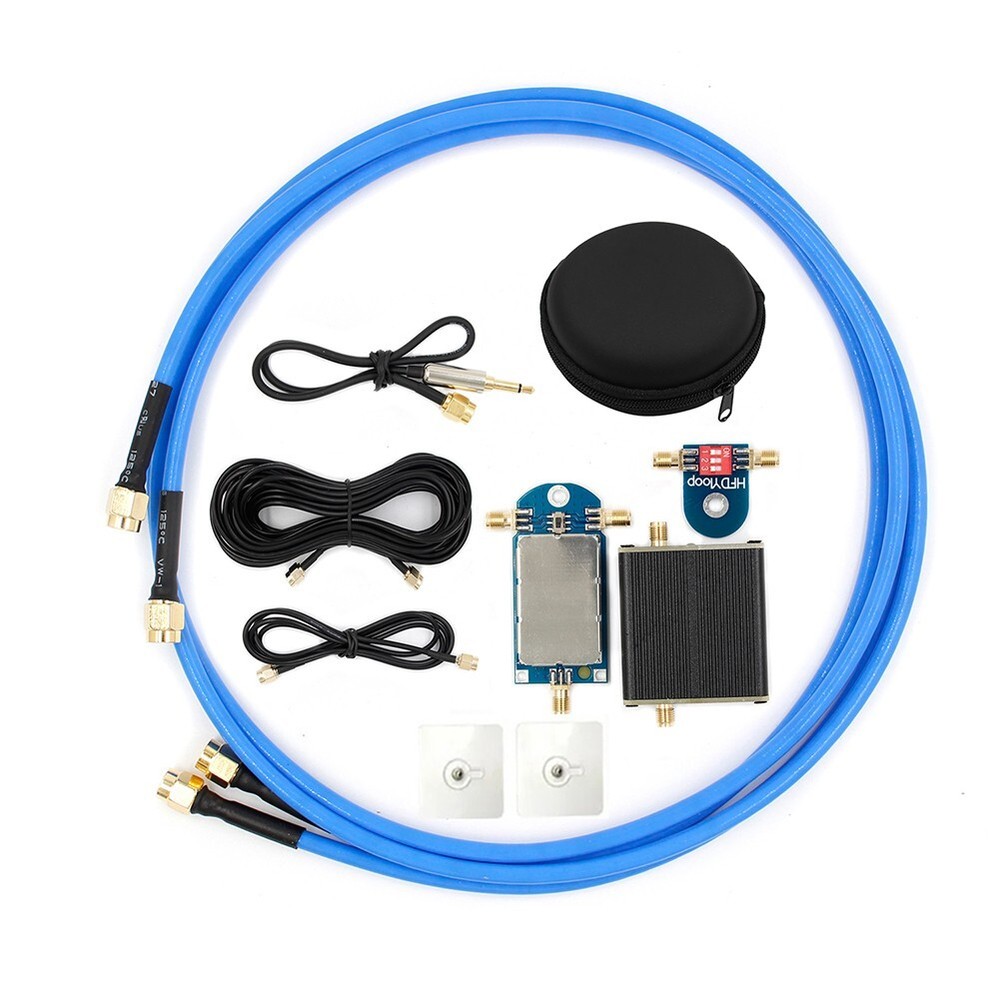 Compact HFDY Active Small Magnetic Loop Antenna For HF Short Wave AM FM VHF UHF