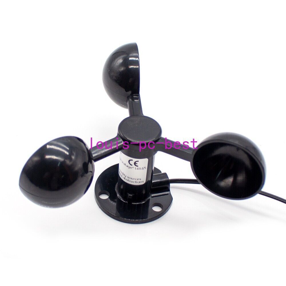 NEW Tower Crane Self-Generating Wind Speed Sensor Display Unpowered Anemometer-