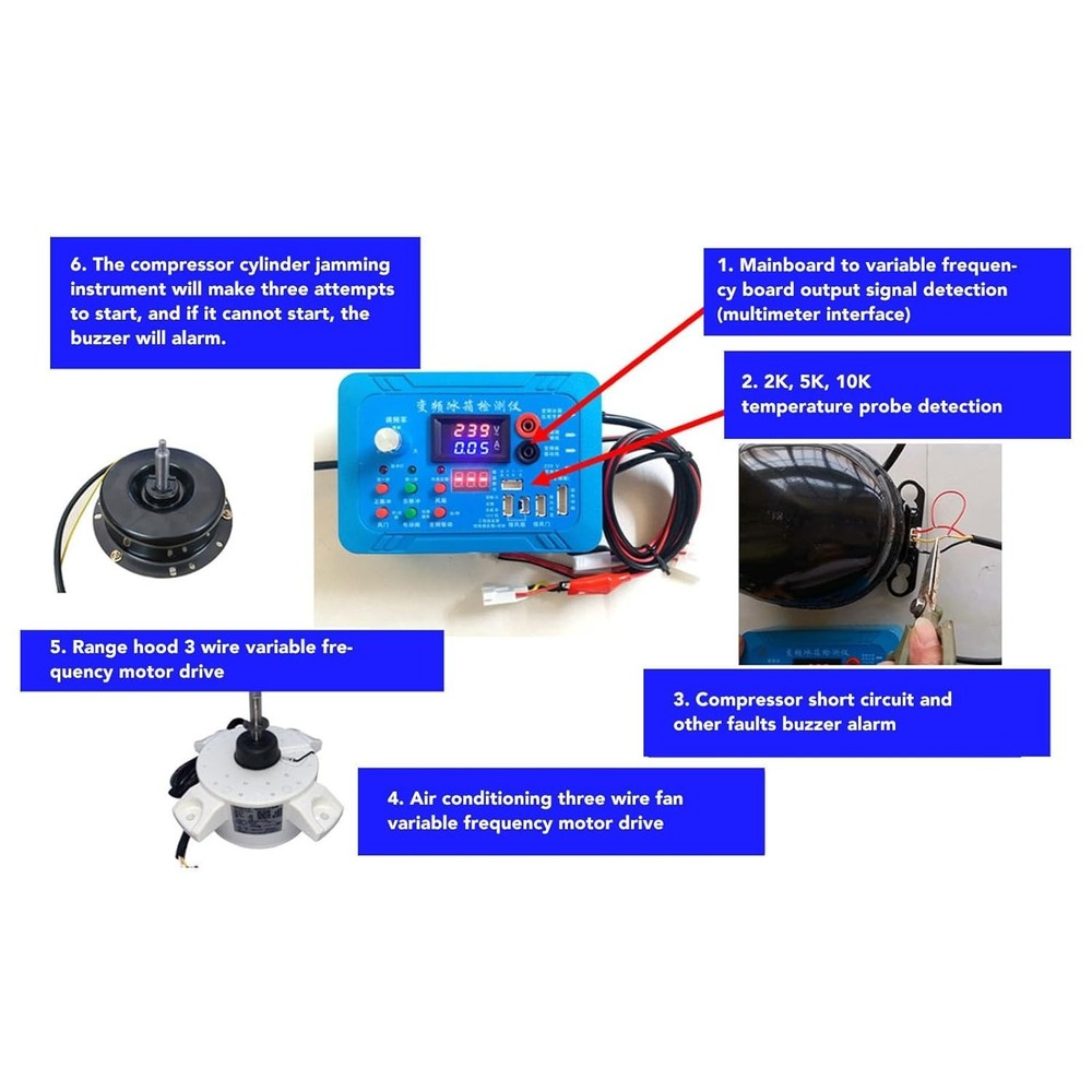 Update Inverter Refrigerator Instrument Tester Variable Frequency Board Testing