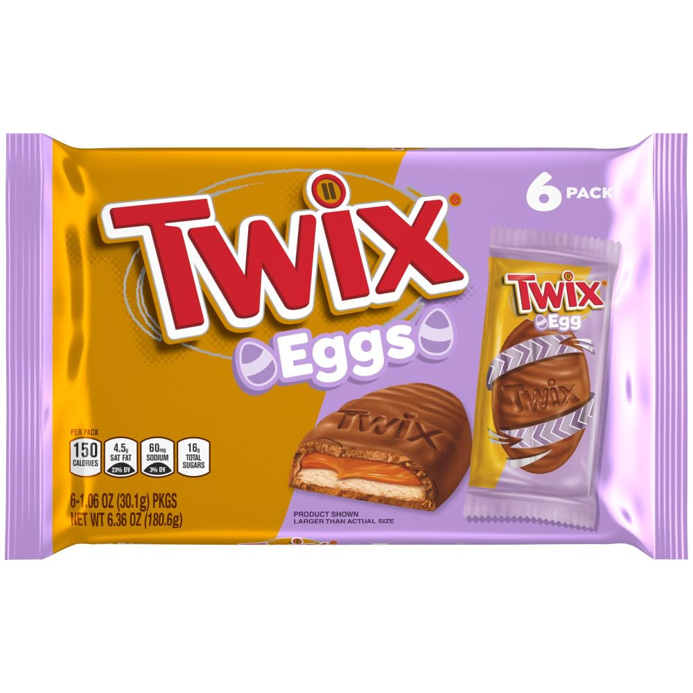 Easter Eggs, 1 Package (1 Package Includes 6 Snack Size Eggs)