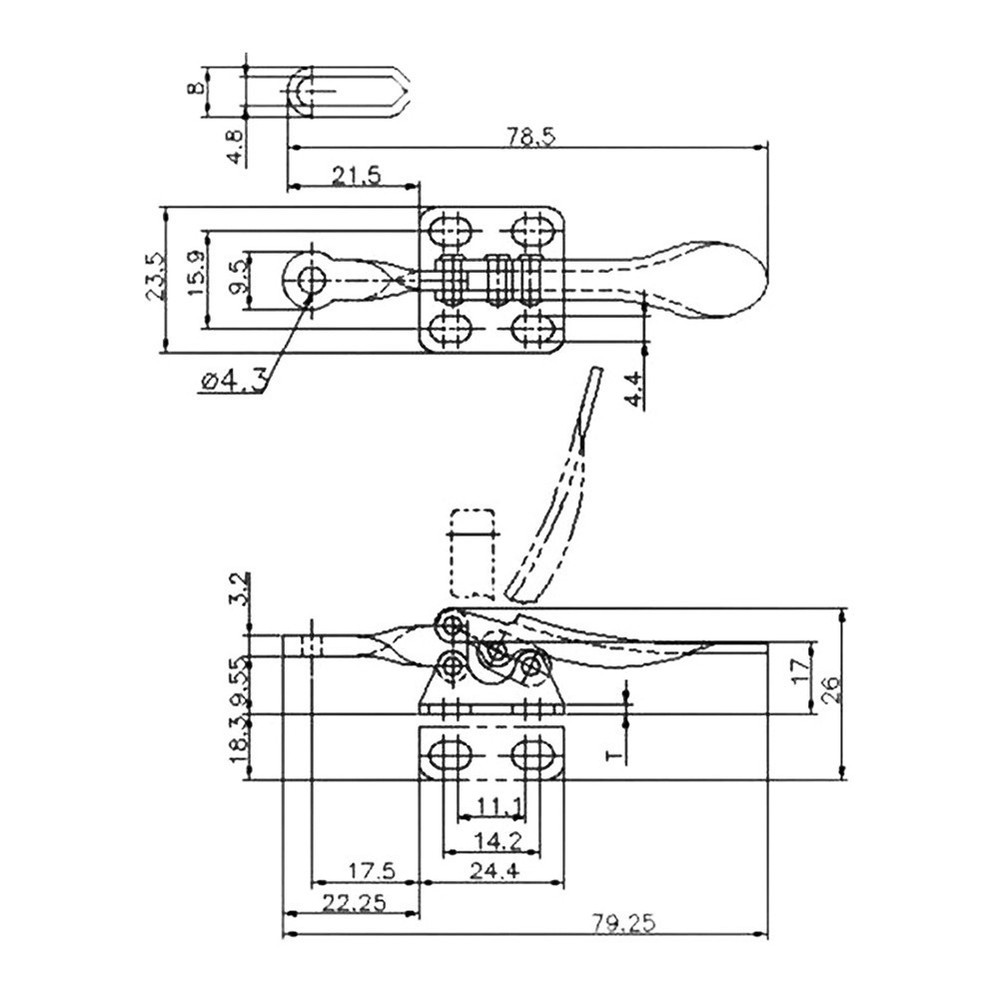 GH 201A Quick Release Hand Clip Tool for Assembly and Electronic Equipment
