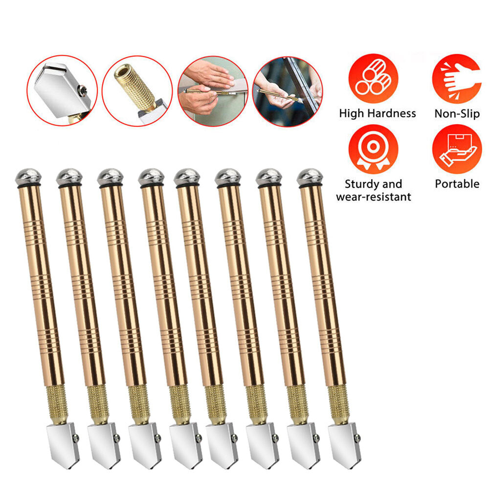 8xProfessional Diamond Tip Glass Cutter Tungsten Carbide Precision Cutting Tool