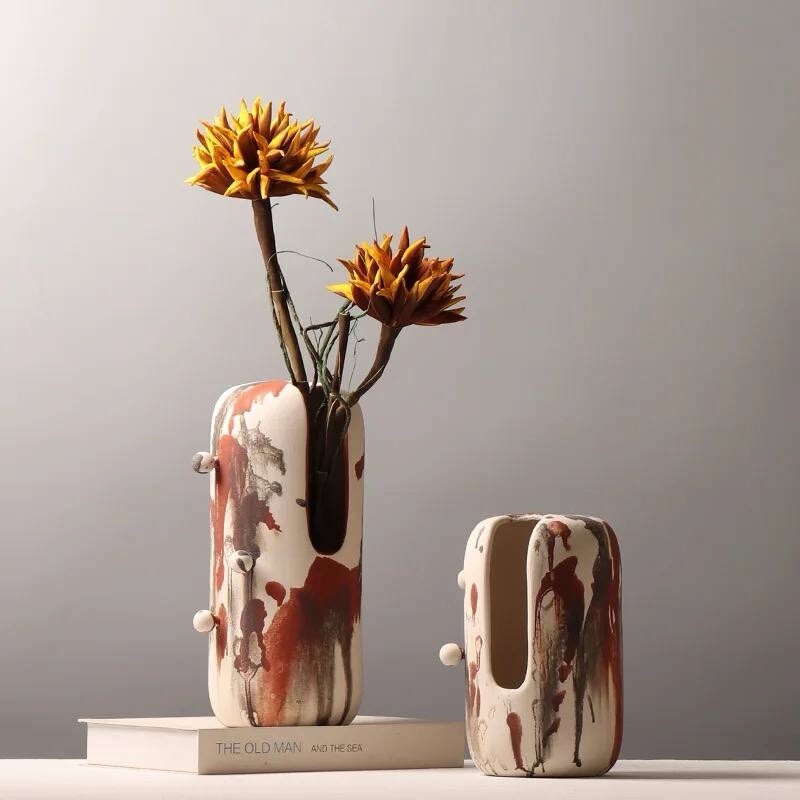 Rustic Handmade Boho Decorative Vase