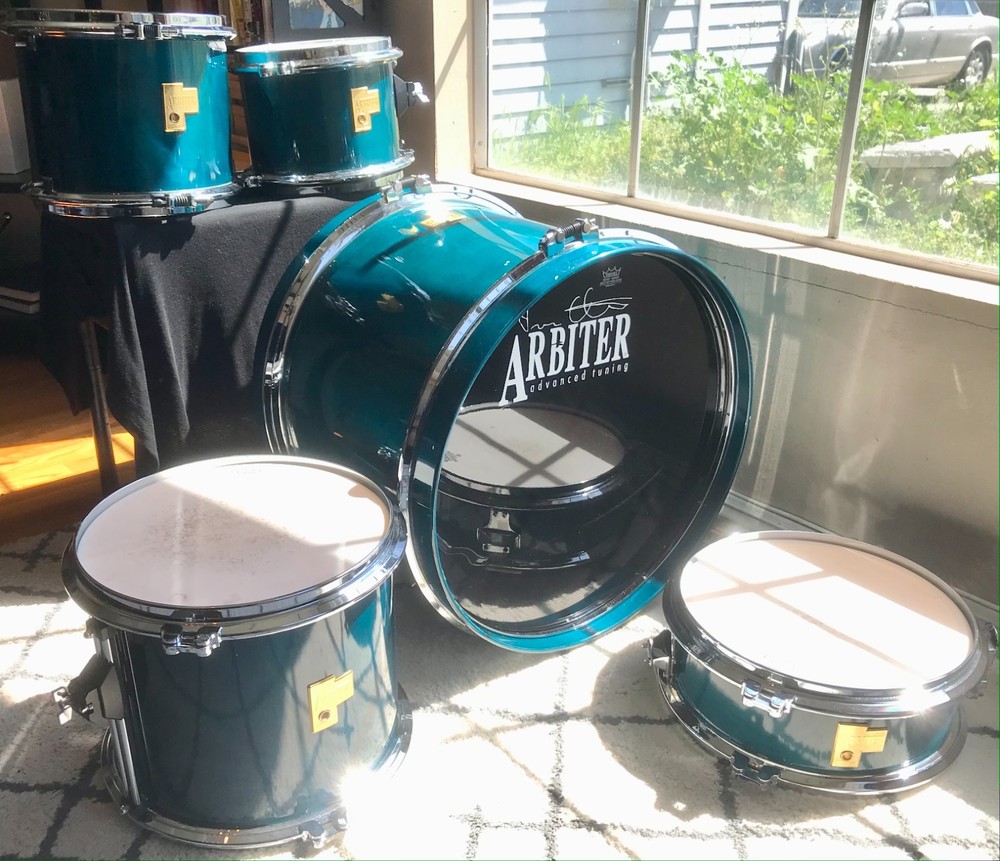 Arbiter AT ‘Advanced Tuning’ Teal Blue Drum Kit