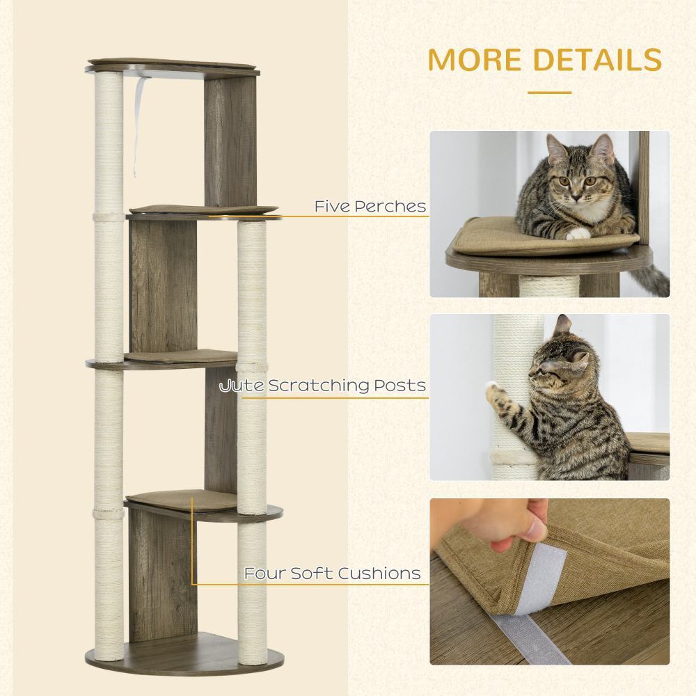 Cat Tree Tall for Climbing,Large Multilevel Cat Tower with Scratching Posts