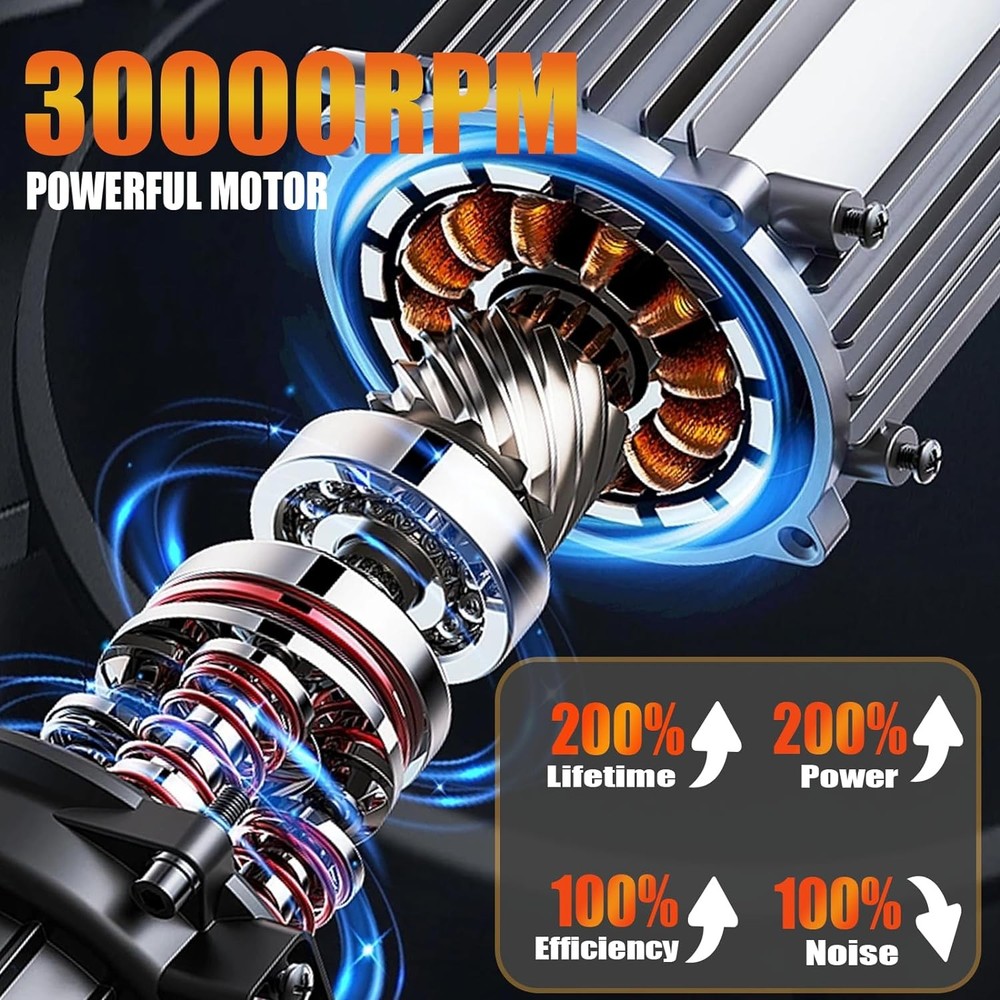 Battery Paint Spray System,with Removable 1000 ml Paint Bucket