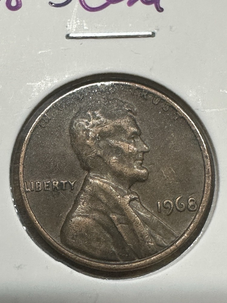 1968-S 1C RD Lincoln Cent 1968-1