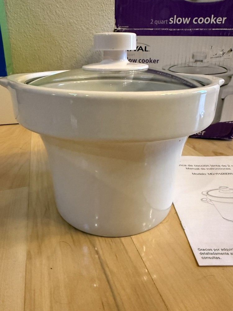 Rival Slow Cooker 2 QT Replacement Ceramic Pot Only