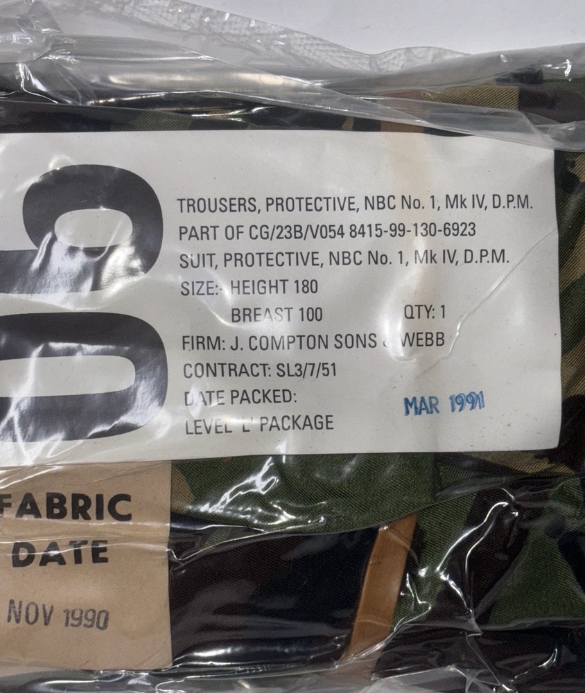 1991 Army Trousers Protective