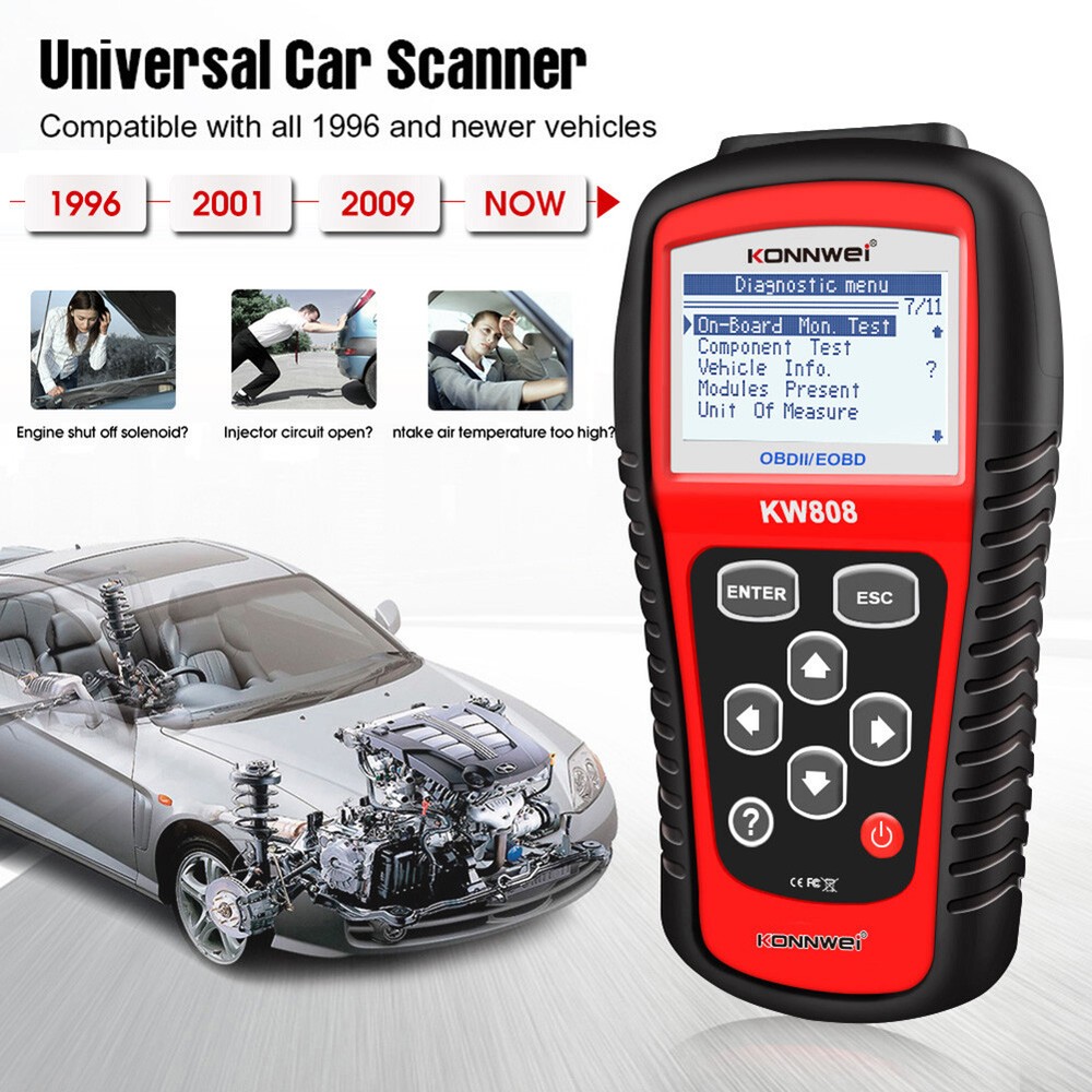 MaxiScan OBD2 EOBD Scanner MS509 KW808 Car Code Reader Tester Diagnostic Tool