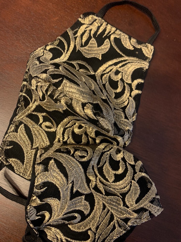 Gold Lace Face Mask