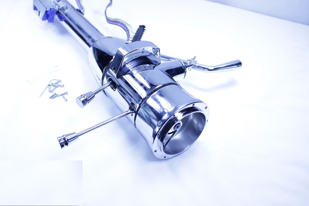 32"GM Style Tilt Steering Column Automatic Shift With Key & Gaap Steering Wheel