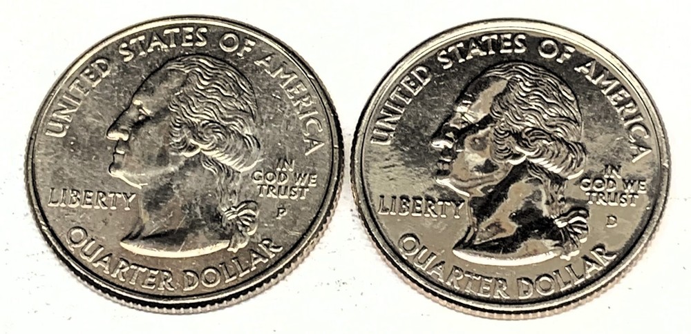 # C867 VIRGINIA STATEHOOD QUARTERS, P & D from MINT ROLLS