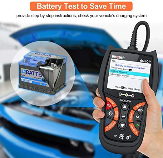 INNOVA 6030P OBD2 Scanner Code Reader Engine ABS Battery Check Diagnostic Tool