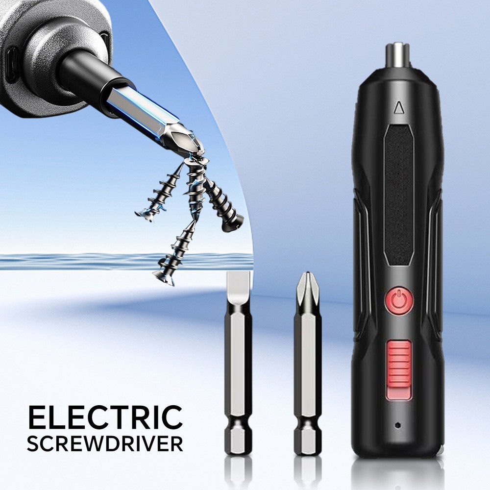 7.8V Mini Rechargeable Cordless Electric Screwdriver Drill Bits Set Power Tool