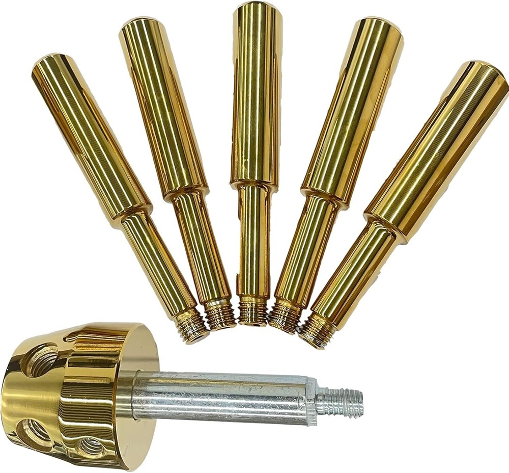 5 Spoke Safe Handle Replacement Gold Finish Heavy-Duty Handle For Safe Box