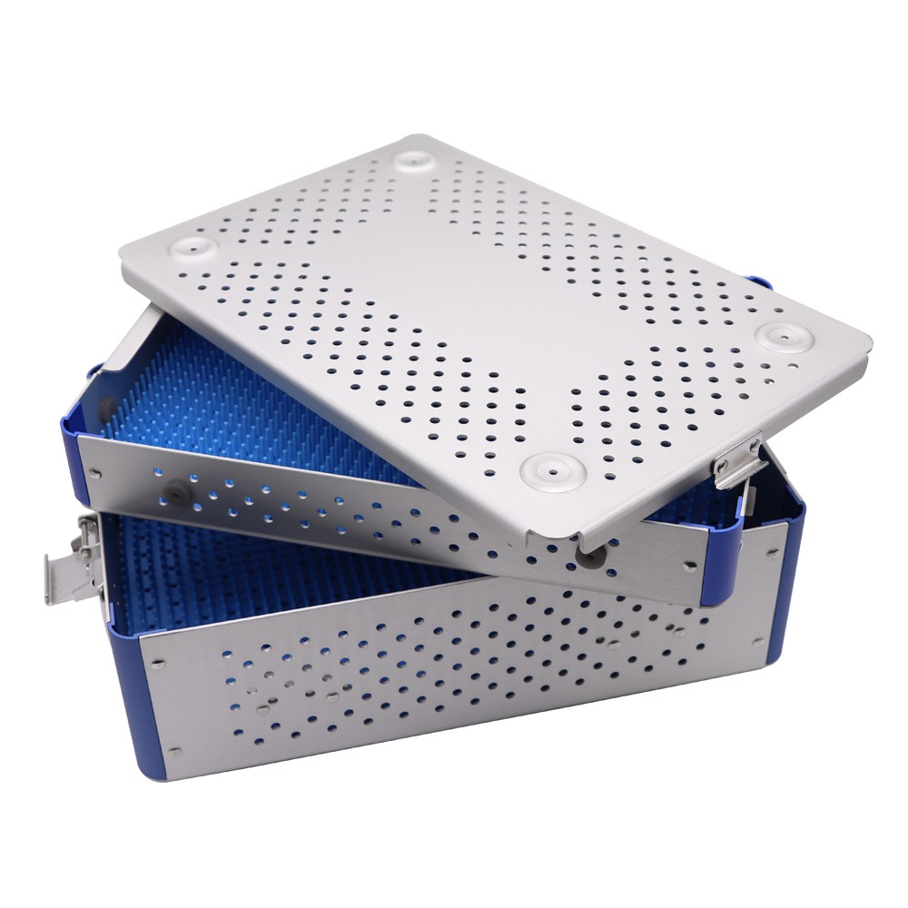 US Sterilization Box Sterilization Tray Case Surgical Instruments Aluminium Box