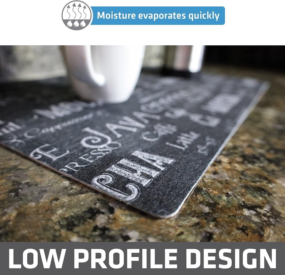 Coffee Maker Mat Silicone Waterproof Counter Protector Absorbent Reusable