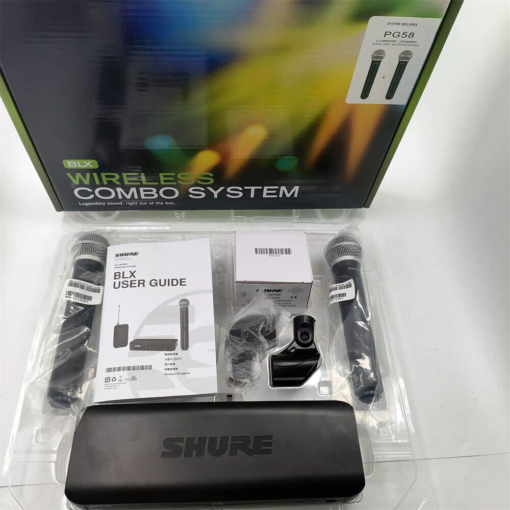 New BLX288/PG58 Handheld Wireless Microphone System Come with 2 Microphone US