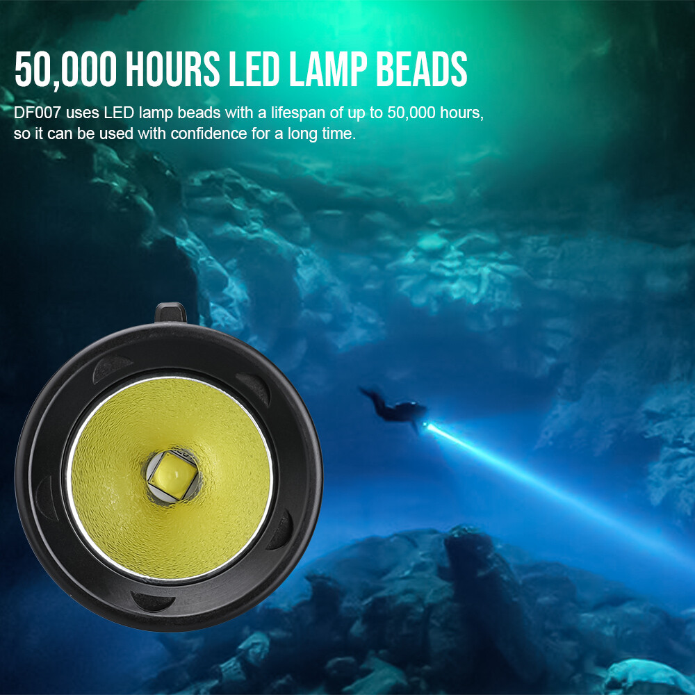 TrustFire DF007 3350LM Powerful led Diving Light - 100m Waterproof, 300m Range