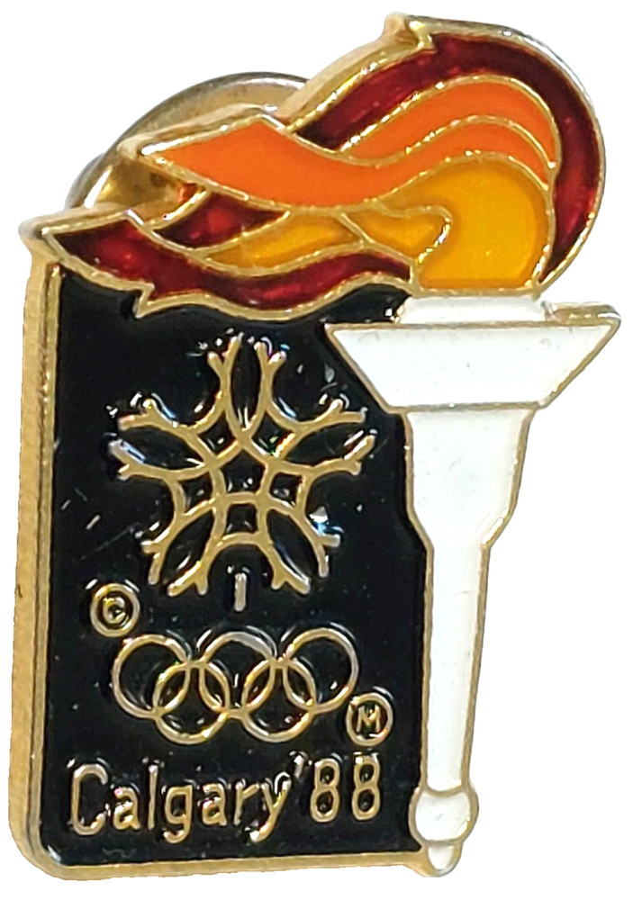Olympics Calgary Canada 1988 (Torch) Lapel Pin