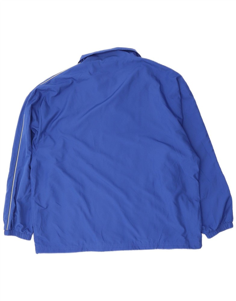 REEBOK Mens Tracksuit Top Jacket Large Blue Polyester DU14