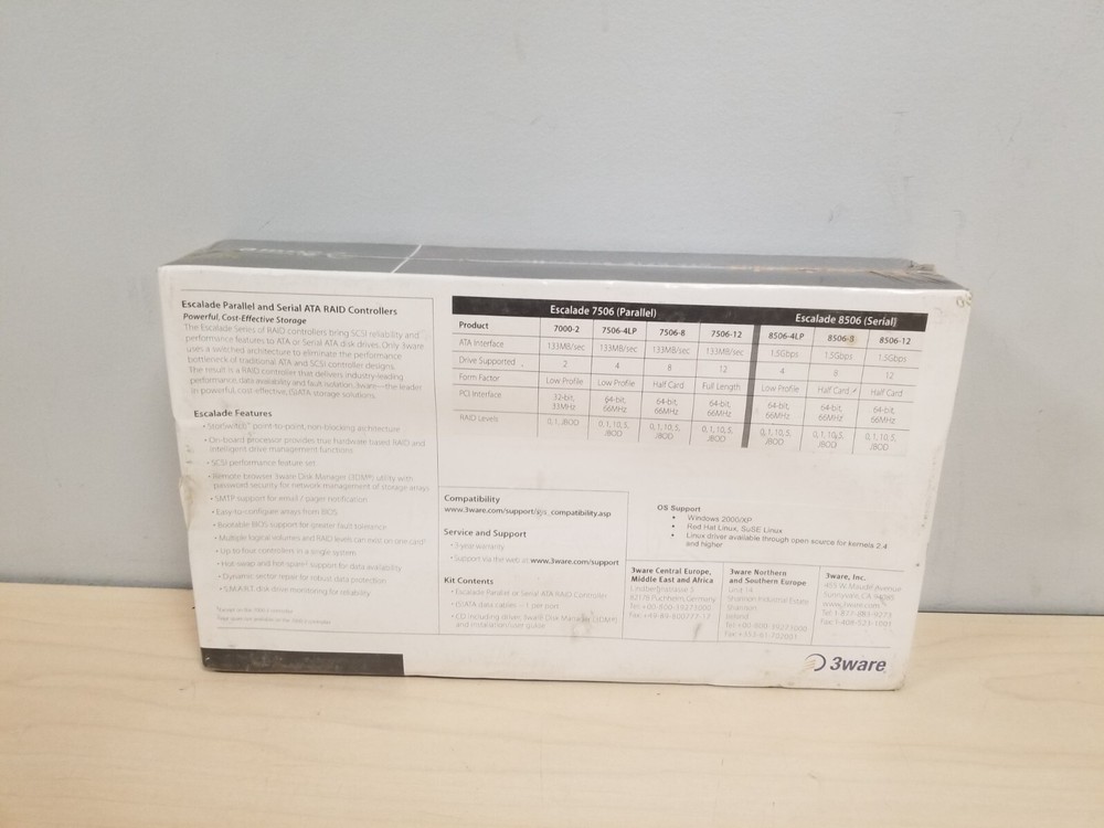 NEW! NIB SEALED 3ware Escalade ATA RAID Controller 7006-2