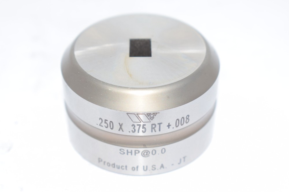 Wilson Tools .250 x .375 +.008 Rectangle Thick Punch Press Die Turret CNC Tools